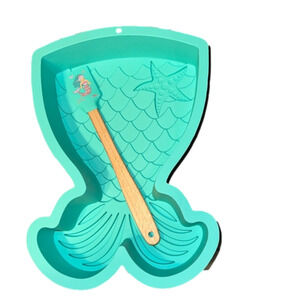 Whimsical Mermaid Tail Starfish 3D Silicone Cake Mold Pan
